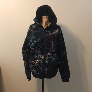 Men’s zip up hooded sweatshirt